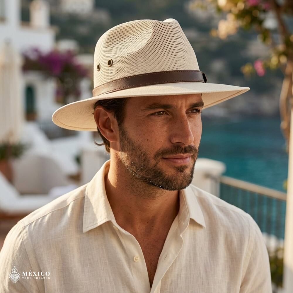 Men's Panama Hat Large Handmade in Mexico – Premium Quality Summer Straw Hat